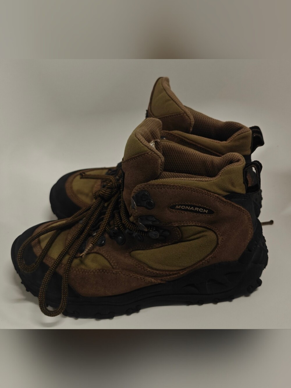 Merrell REI Monarch Hiking Boots 552222 Tan/ Green Women's Sz 7